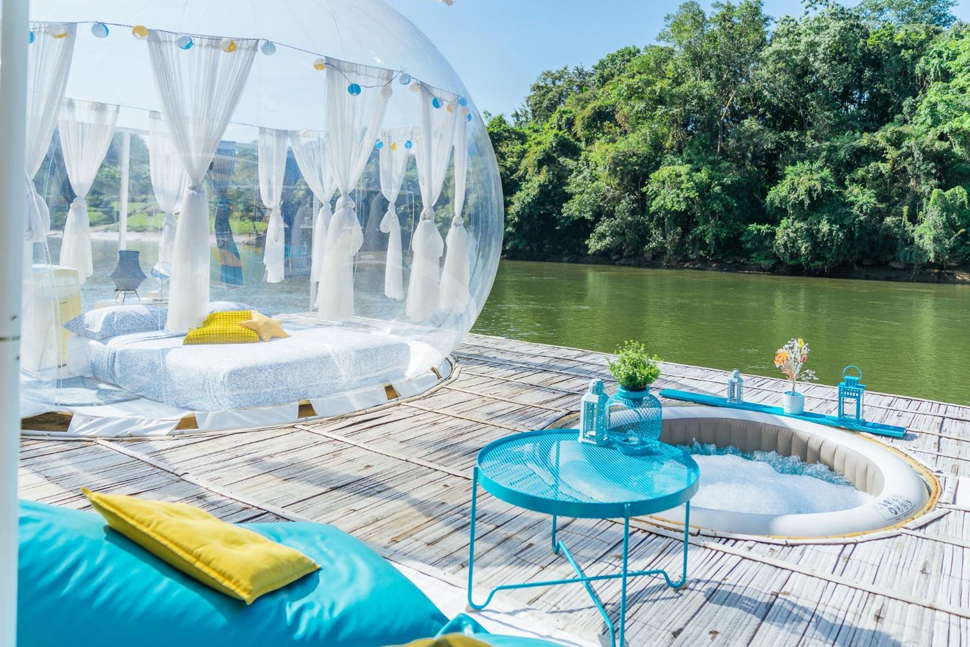 The Three Bubble Houses Ban Huai Maenam Noi Exterior foto