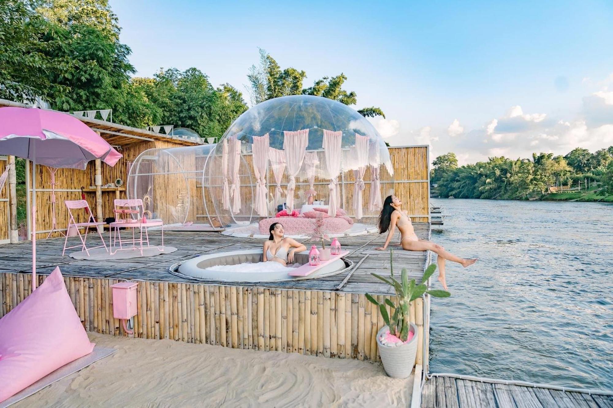 The Three Bubble Houses Ban Huai Maenam Noi Exterior foto